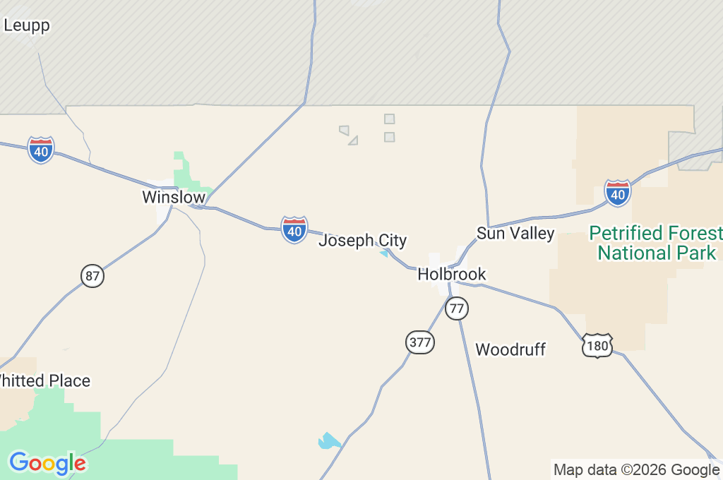 Joseph City Area Map Joseph City Area Map