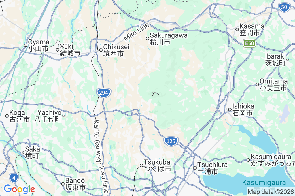 Ciruelar del Monte Tsukuba Area Map Ciruelar del Monte Tsukuba Area Map