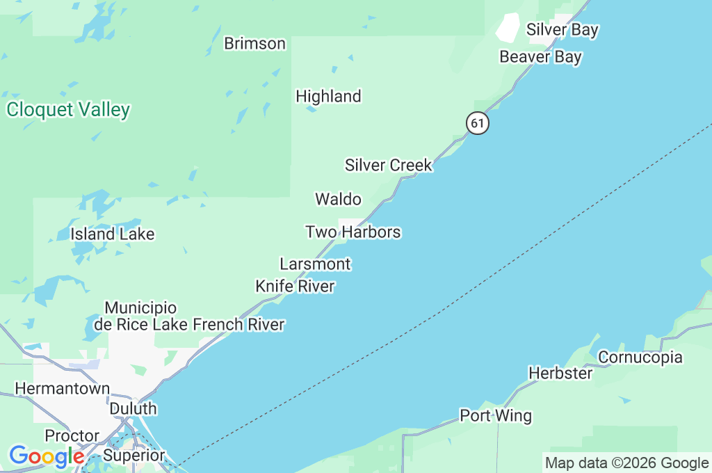 Two Harbors Area Map