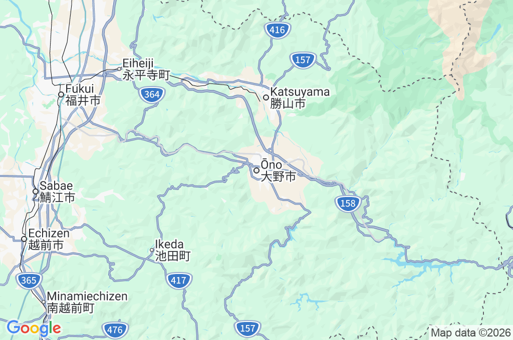 Ono Area Map Ono Area Map