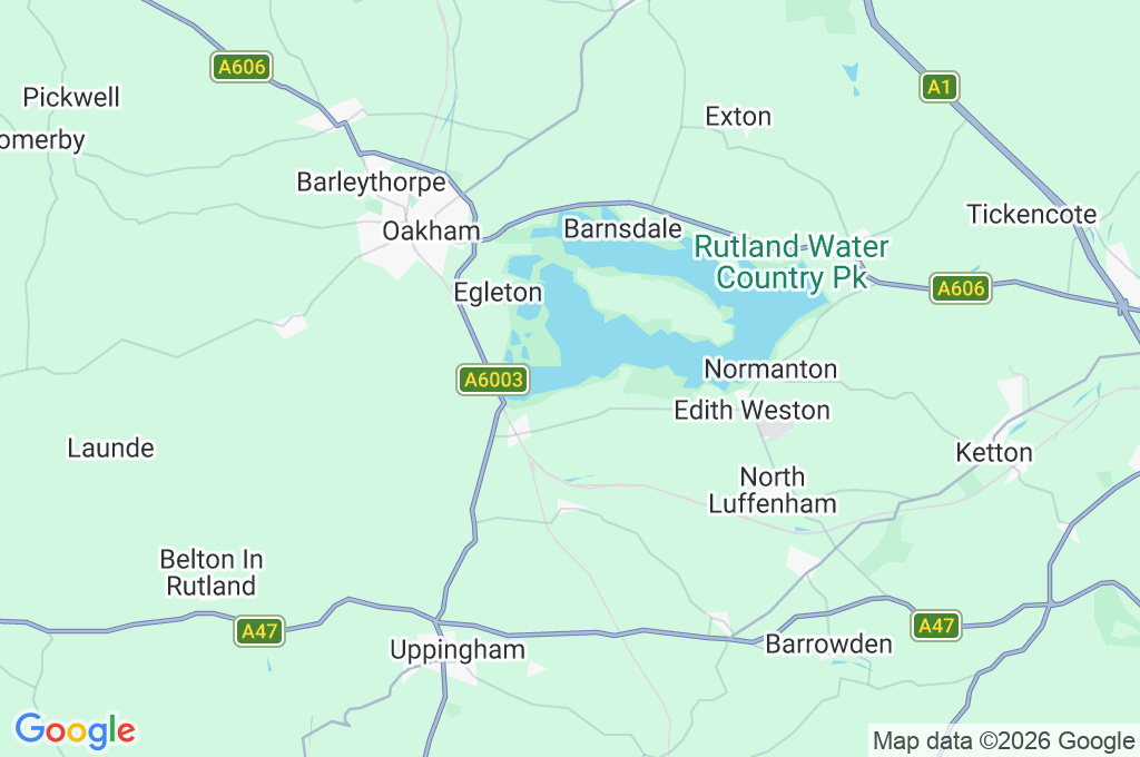 Reserva Natural de Rutland Water Area Map Reserva Natural de Rutland Water Area Map