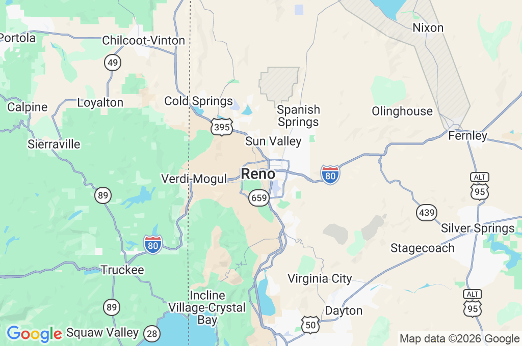 Greater Nevada Field Area Map