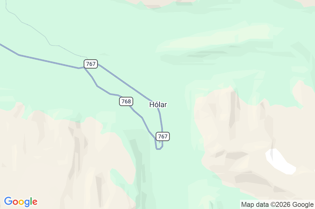 Hólar Area Map