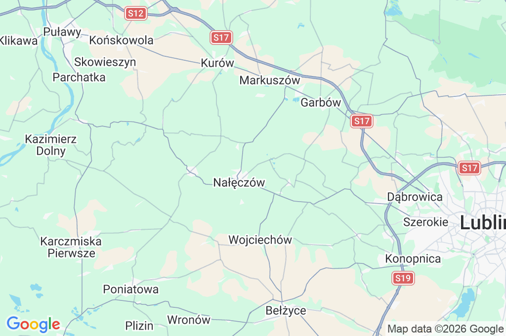 Strzelce Area Map