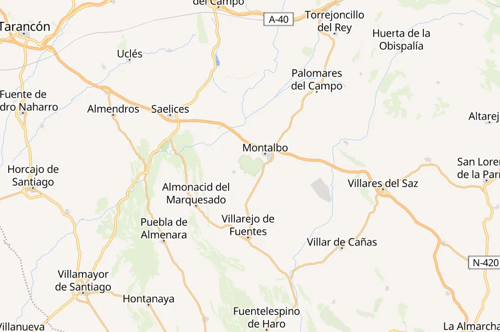 Reserva Natural de la Laguna de El Hito Area Map Reserva Natural de la Laguna de El Hito Area Map