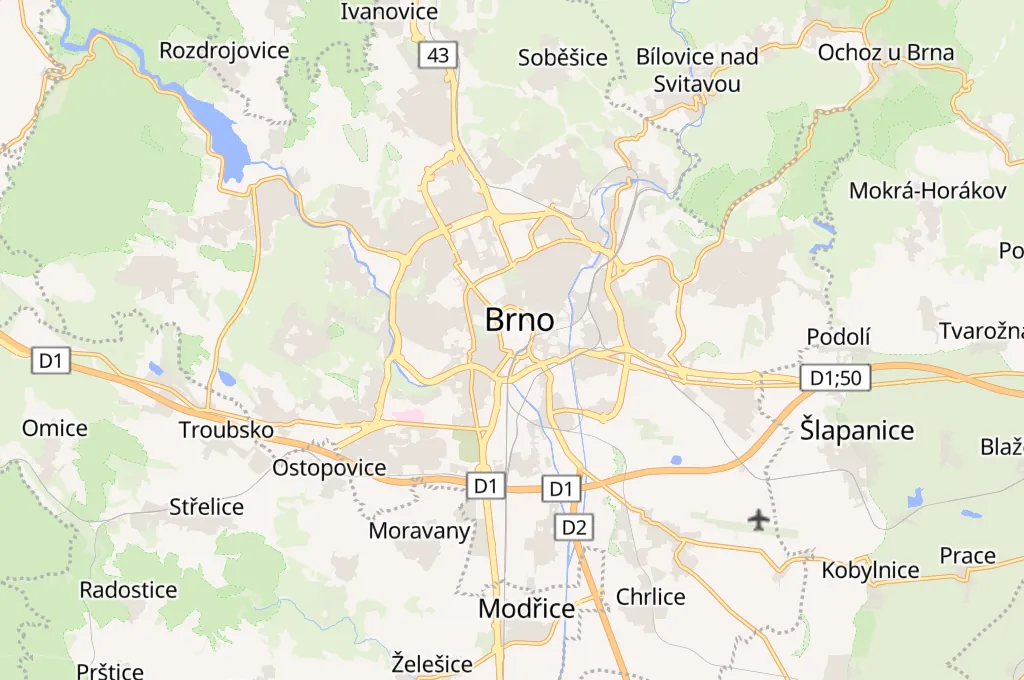 Zelný trh Area Map