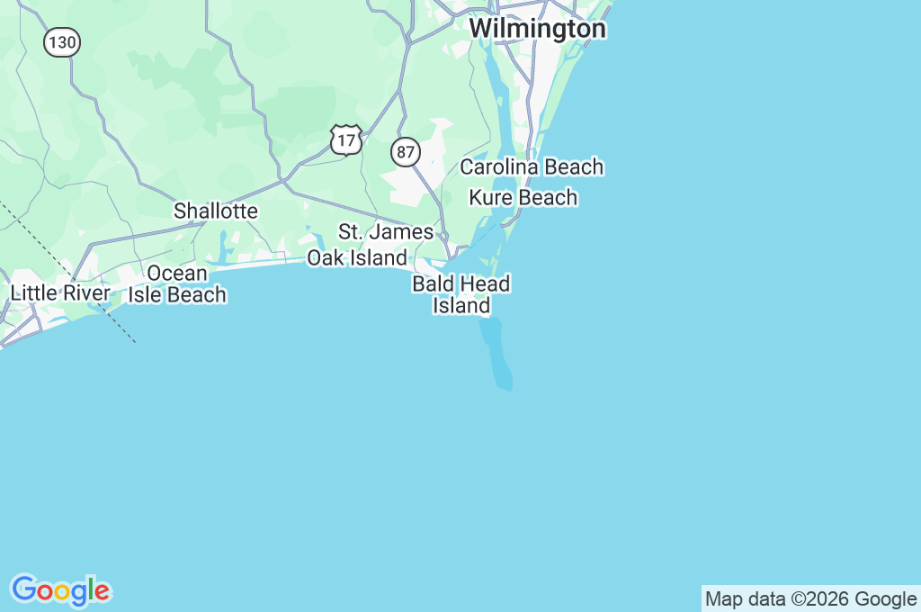 Bald Head Island Area Map Bald Head Island Area Map