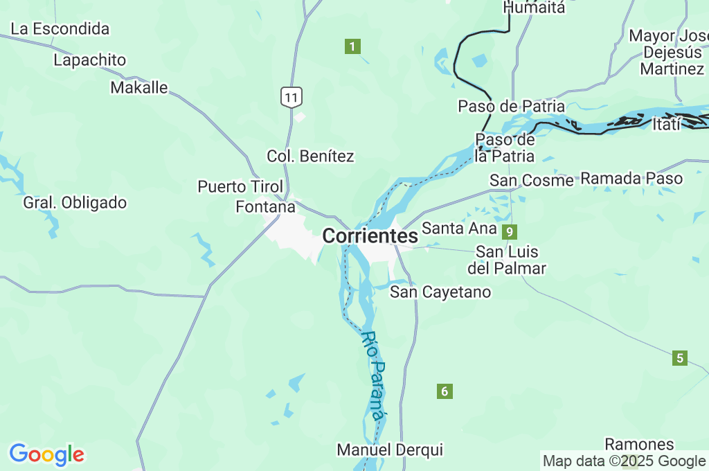 Puente Gral. Belgrano Area Map