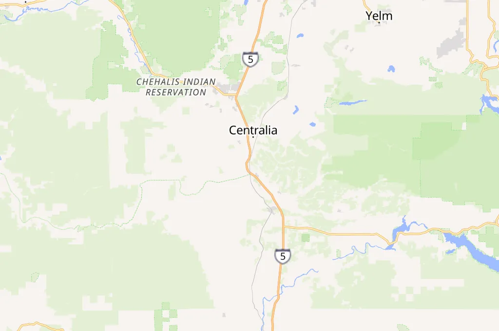 Chehalis Area Map