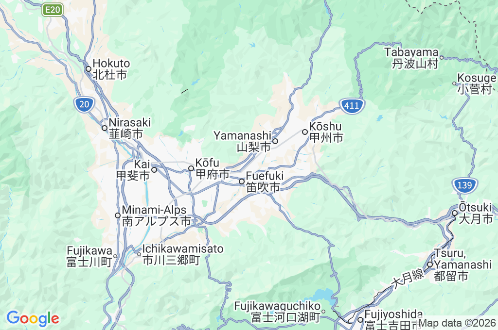 Kasugaichō Area Map Kasugaichō Area Map