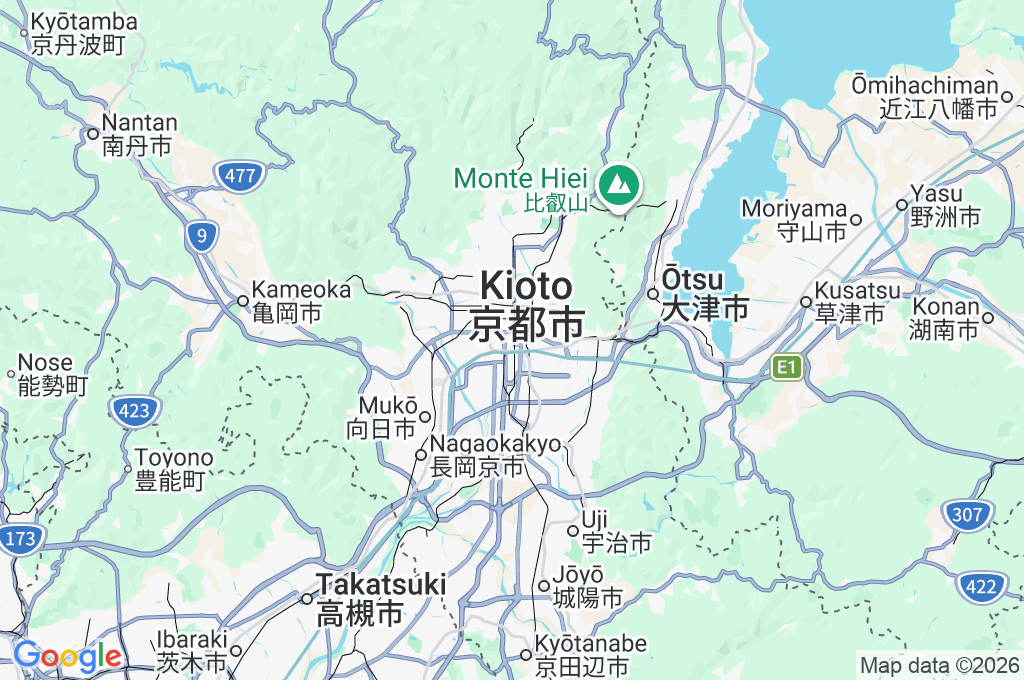 Higashi Honganji Area Map