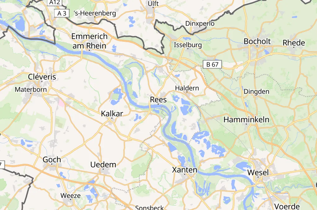 Rees Area Map