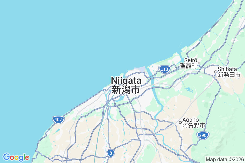 Estuario del Río Shinano Area Map