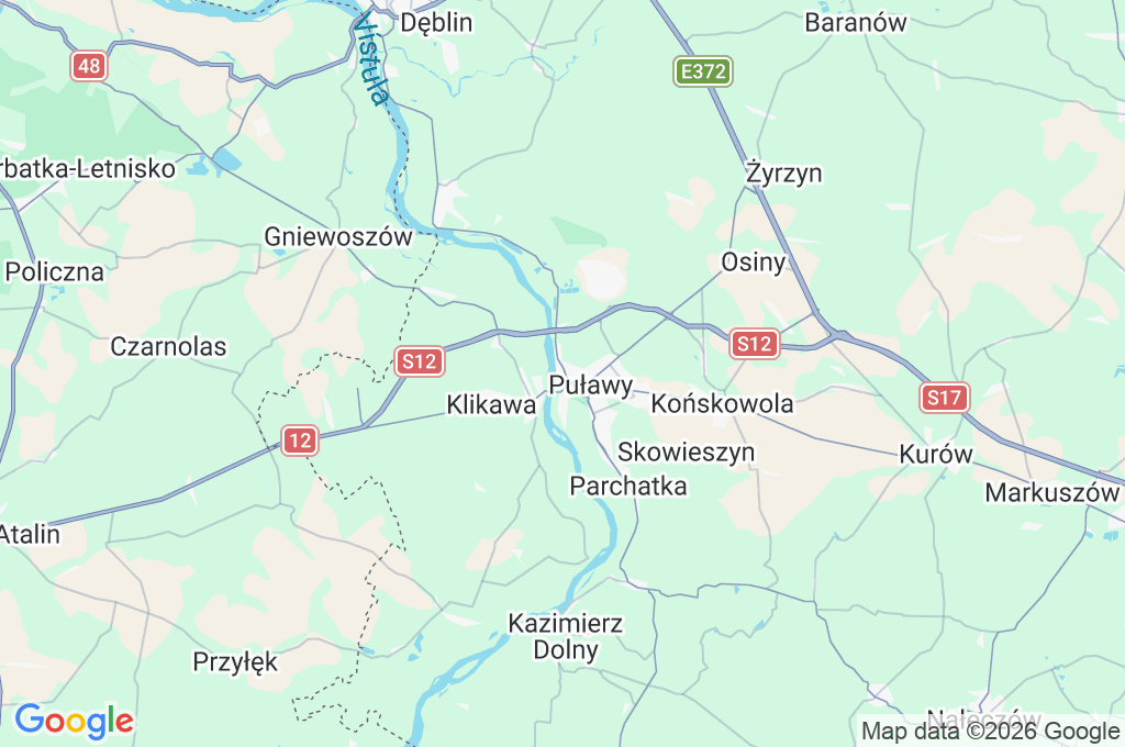 Puławy Area Map