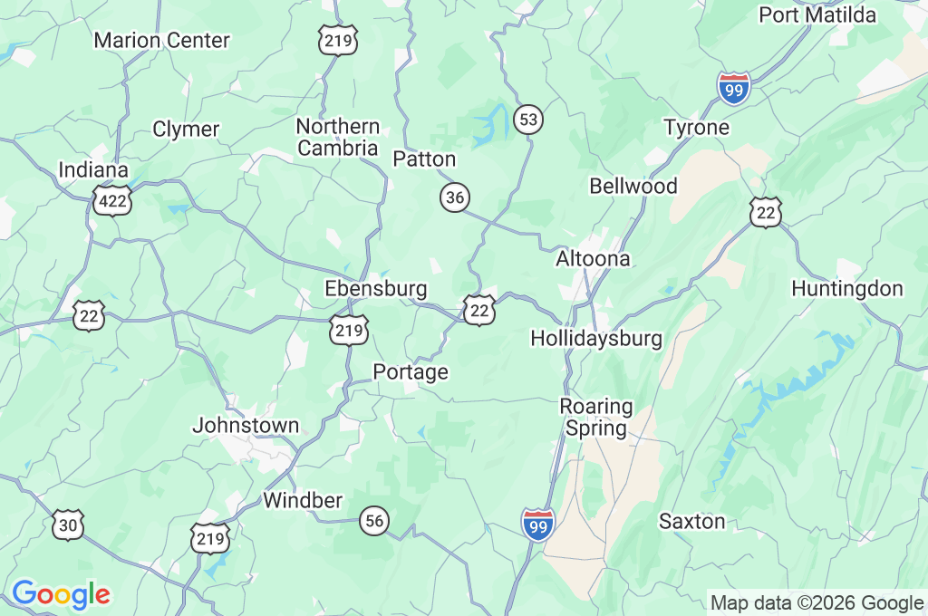 Cresson Area Map Cresson Area Map