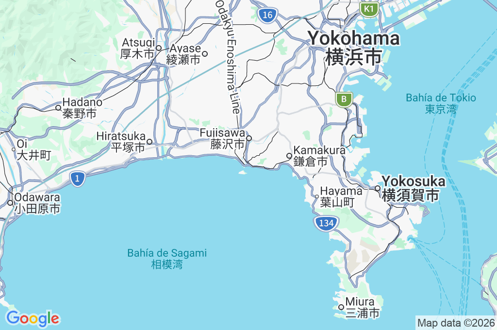 Costa de Koshigoe Area Map Costa de Koshigoe Area Map