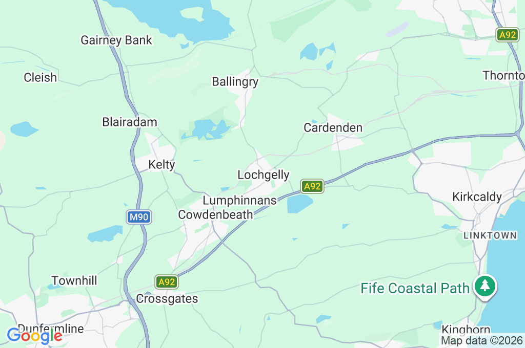 Lochgelly Area Map Lochgelly Area Map