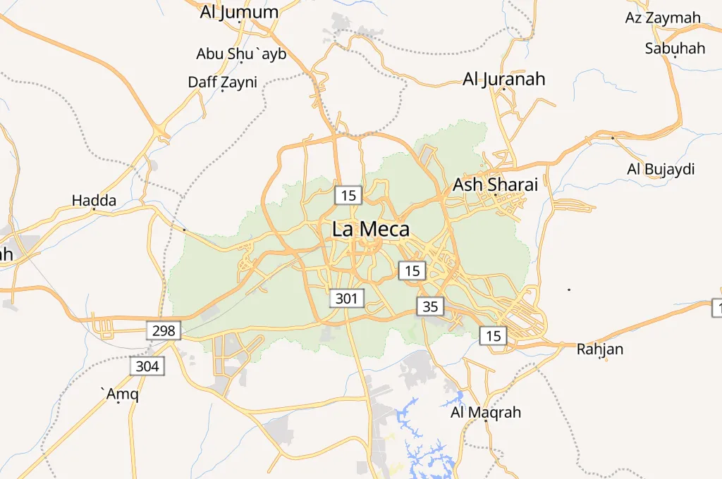 La Meca Area Map