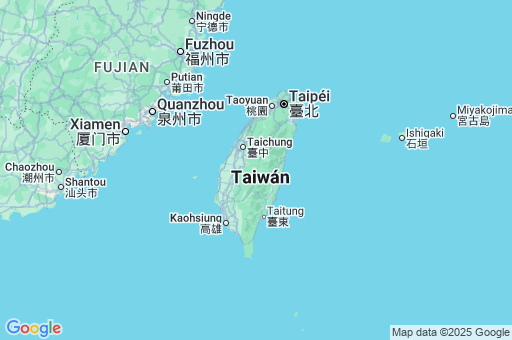 Map of Taiwán