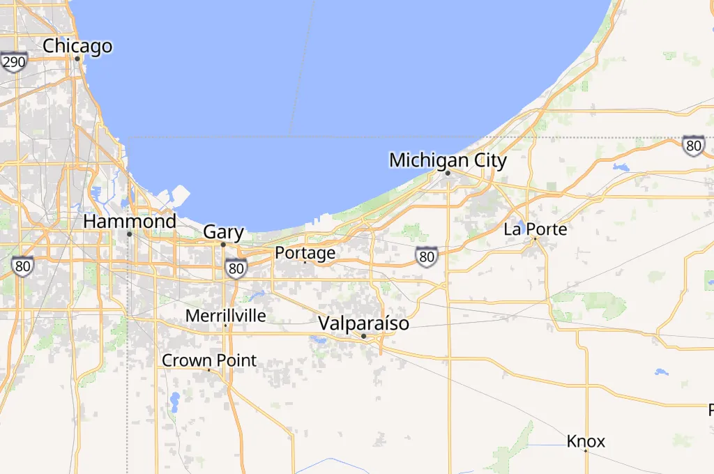 Chesterton Area Map Chesterton Area Map