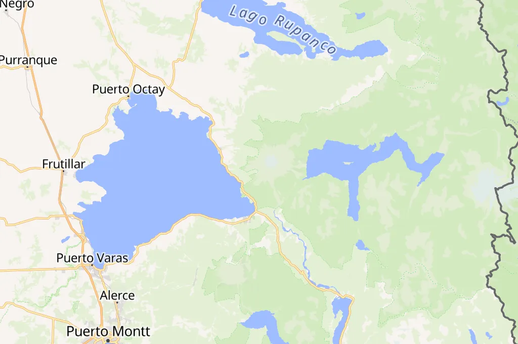 Volcán Osorno Area Map