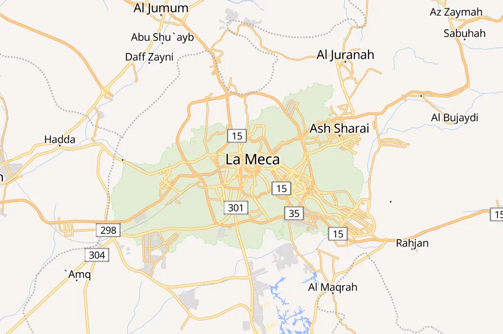 La Meca Area Map