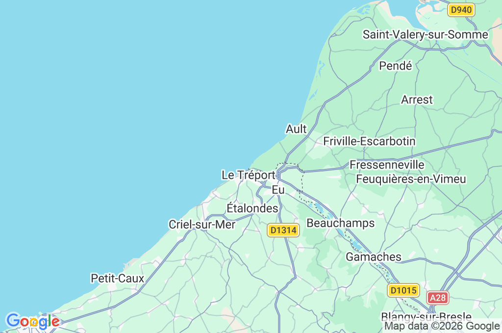 Paseo Marítimo de Mers-les-Bains Area Map