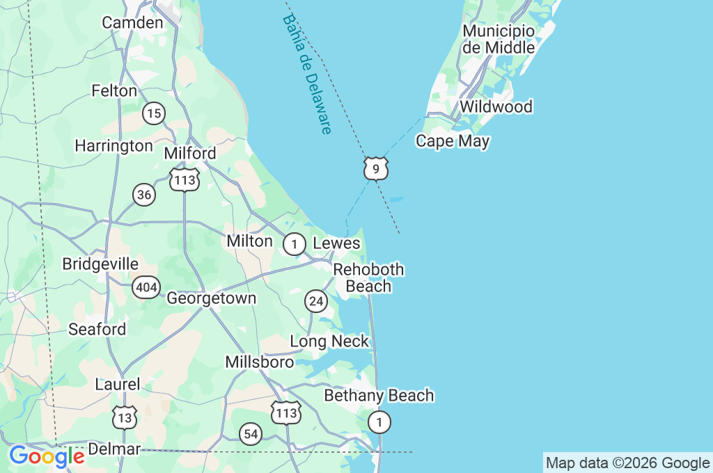 Cape Henlopen State Park Area Map Cape Henlopen State Park Area Map