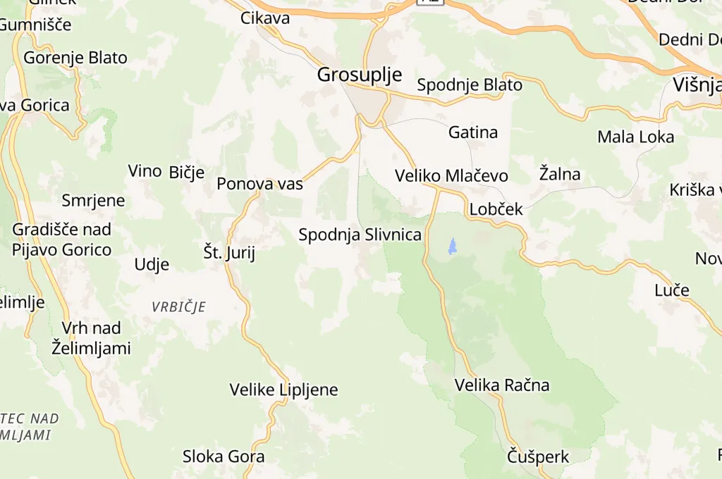 Spodnja Slivnica Area Map Spodnja Slivnica Area Map