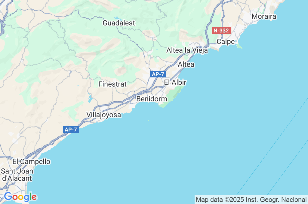 Playa de Levante Area Map