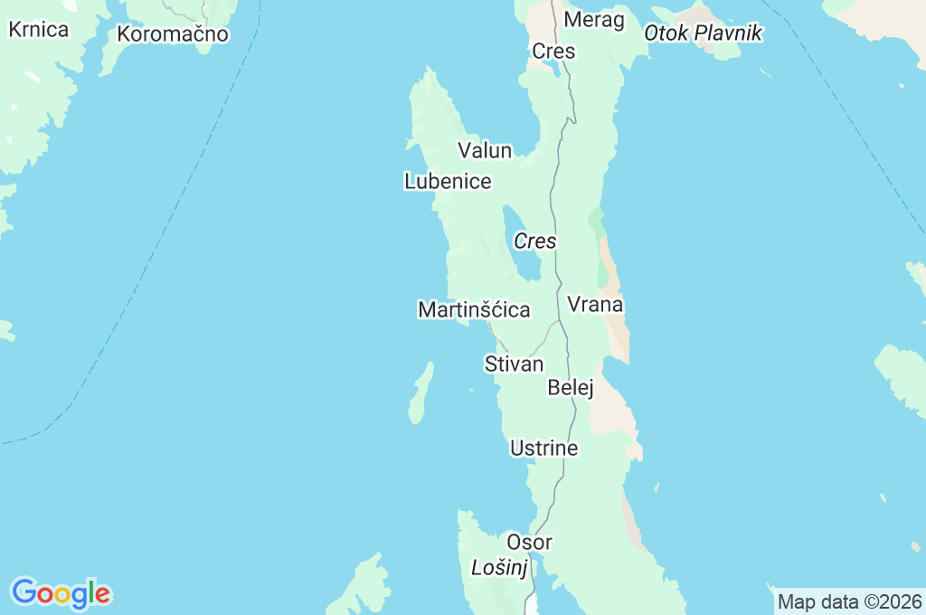 Martinšćica Area Map