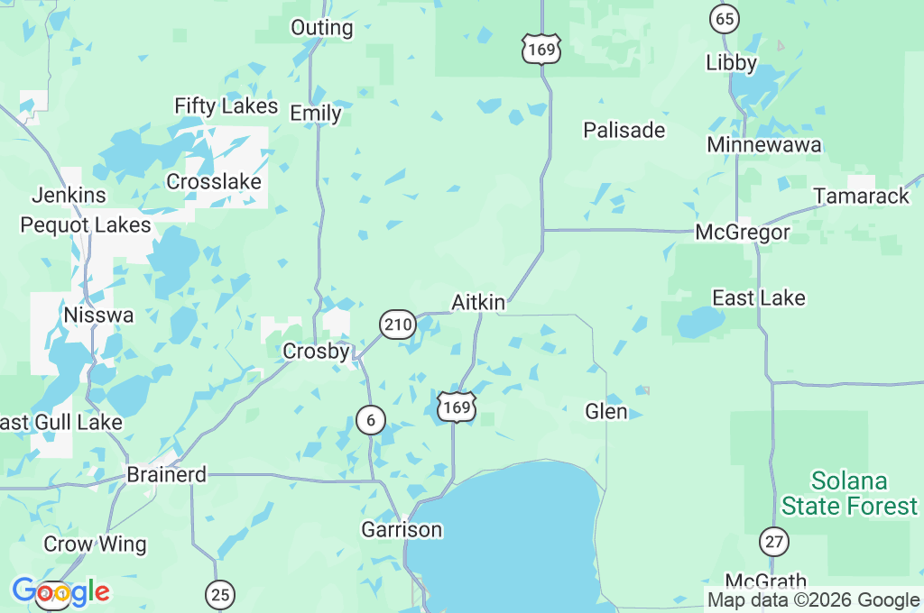 Aitkin Area Map Aitkin Area Map