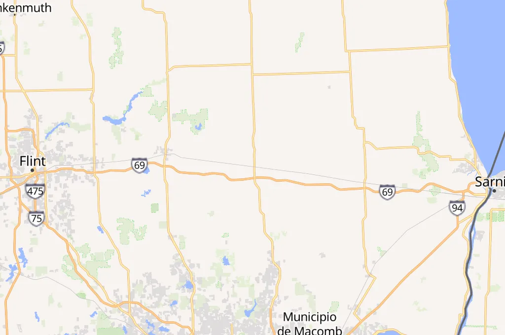 Imlay City Area Map