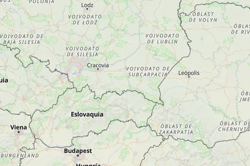 Map of Voivodato de Pequeña Polonia