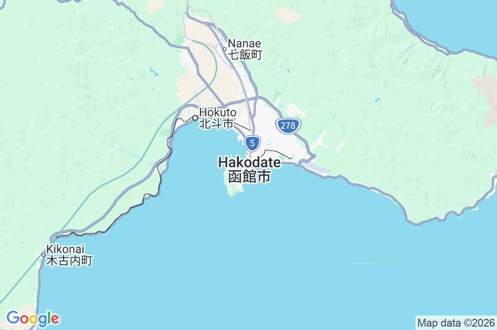 Estación de Hakodate Area Map Estación de Hakodate Area Map