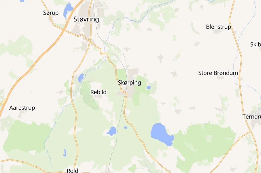 Skørping Area Map Skørping Area Map