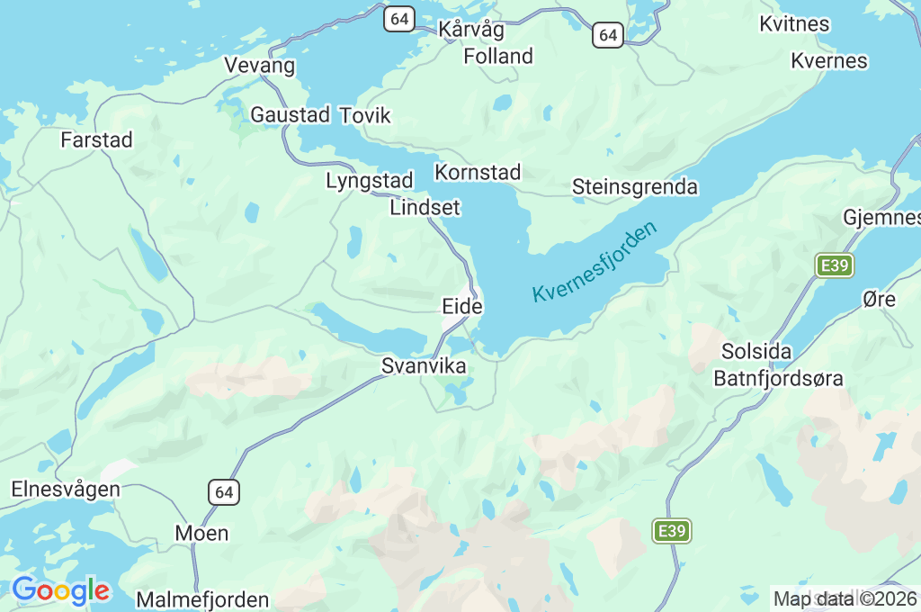 Eide Area Map