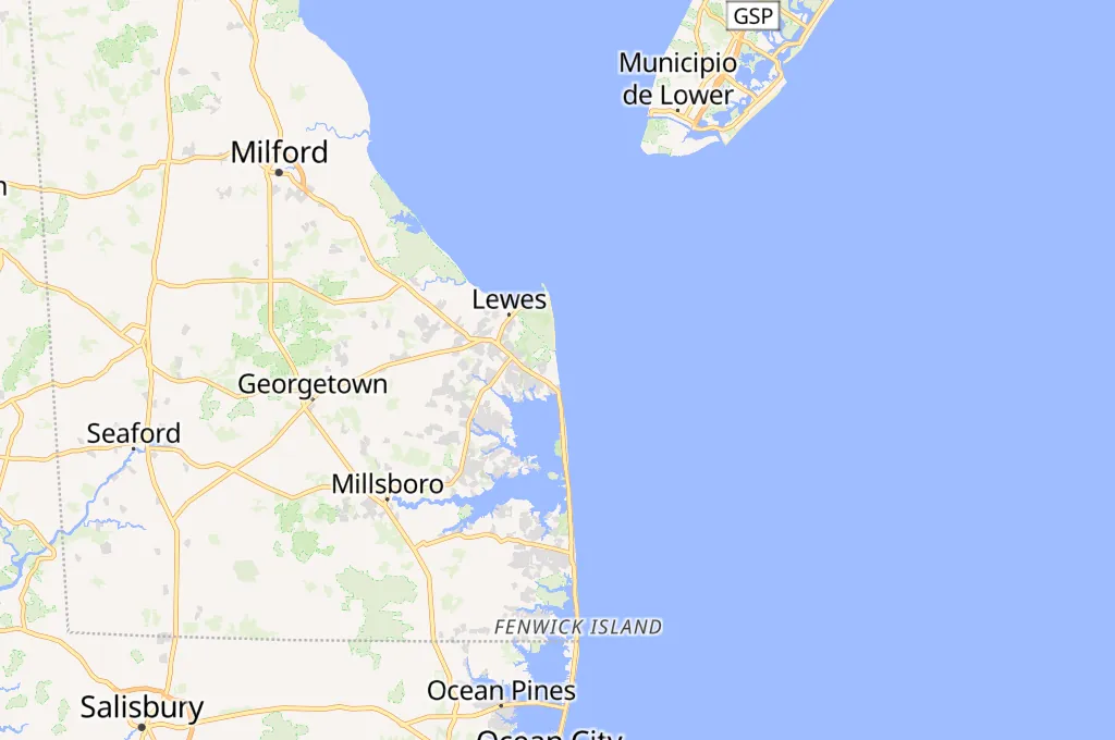 Rehoboth Beach Area Map Rehoboth Beach Area Map