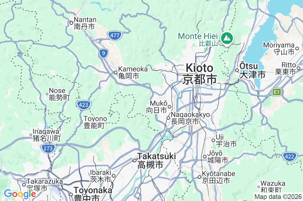 Santuario Ōharano Area Map