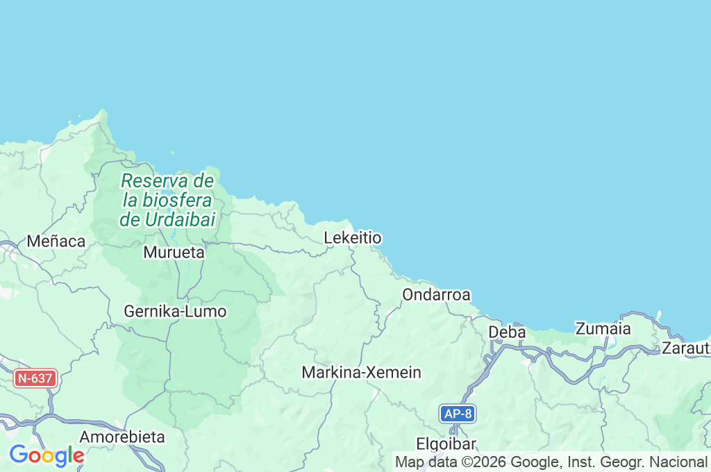 Lekeitio Area Map Lekeitio Area Map