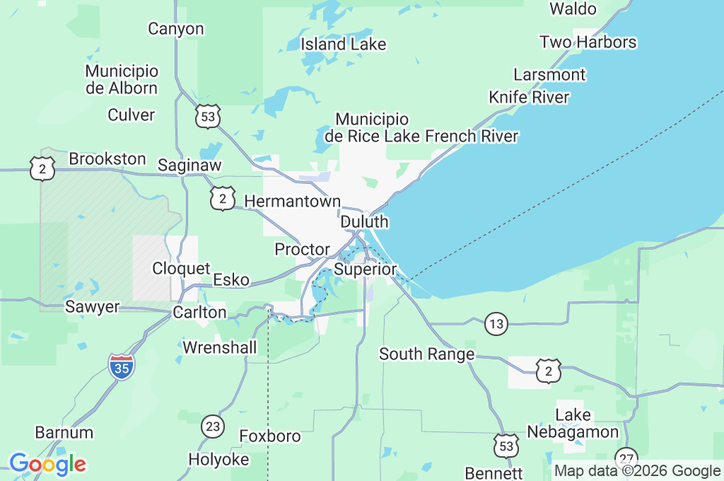 Duluth Area Map Duluth Area Map