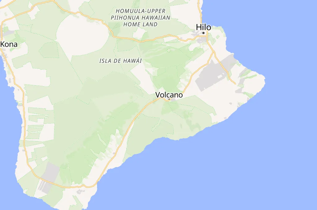 Cráter del Volcán Hale Ma'uma'u Area Map Cráter del Volcán Hale Ma'uma'u Area Map