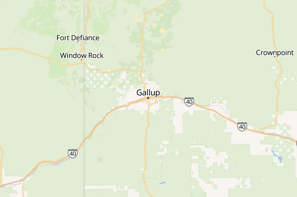 Gallup Area Map