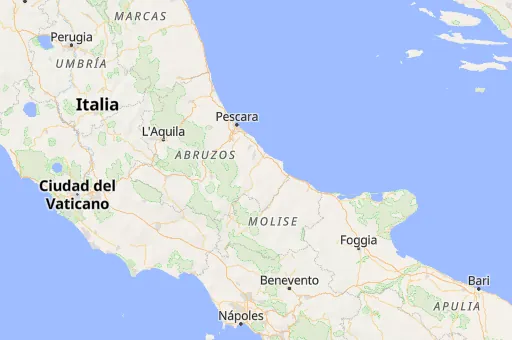 Map of Provincia de Chieti