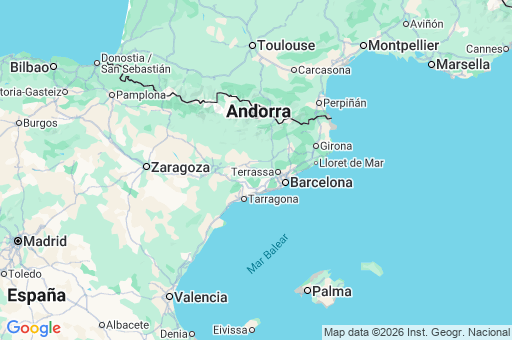 Map of Cataluña