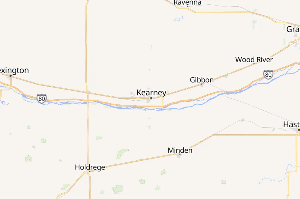 Kearney Area Map