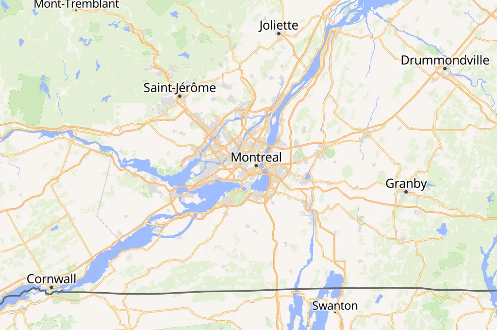 Universidad de Montreal Area Map Universidad de Montreal Area Map