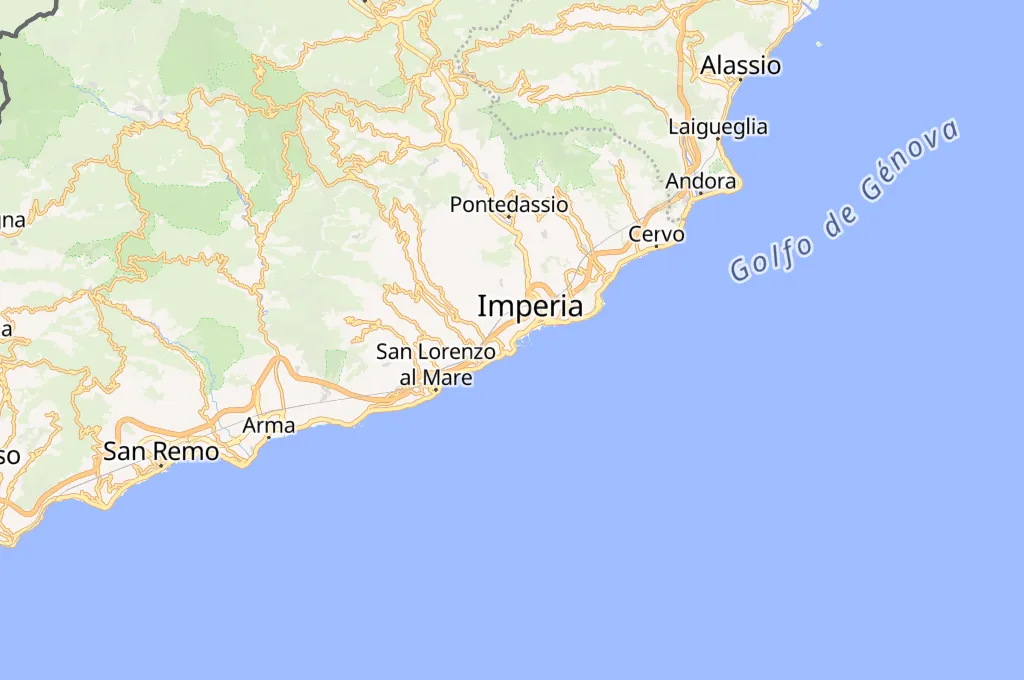 Imperia Area Map