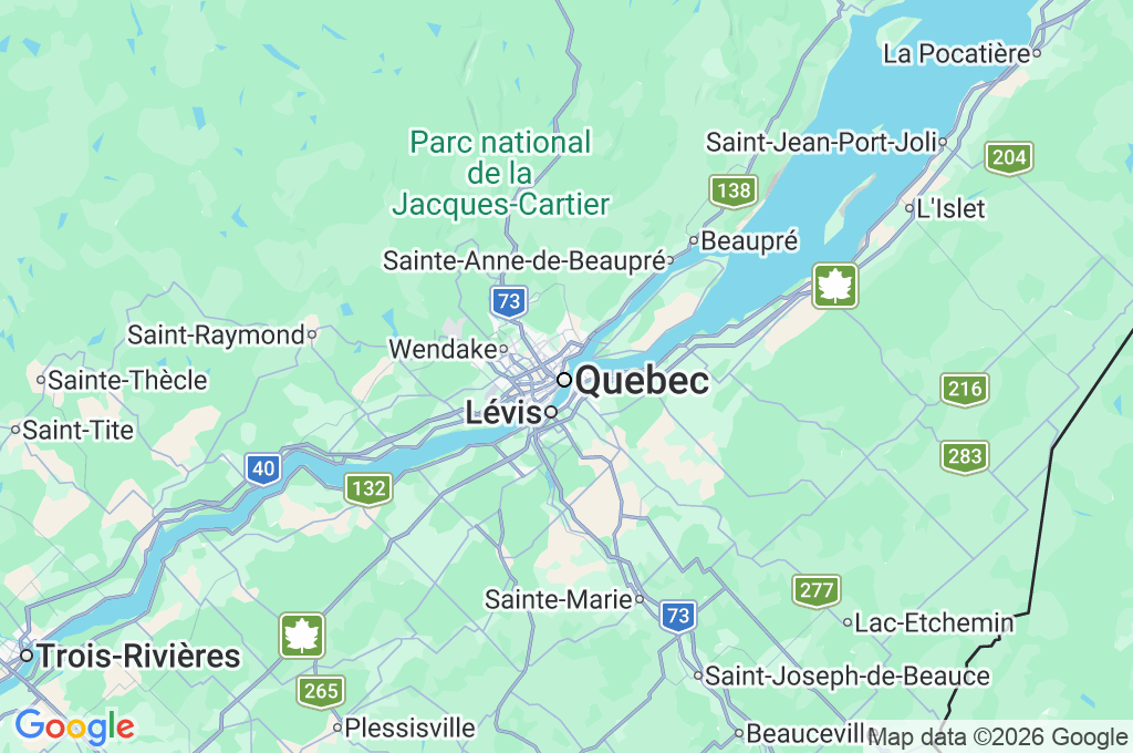 Puerto de Quebec Area Map