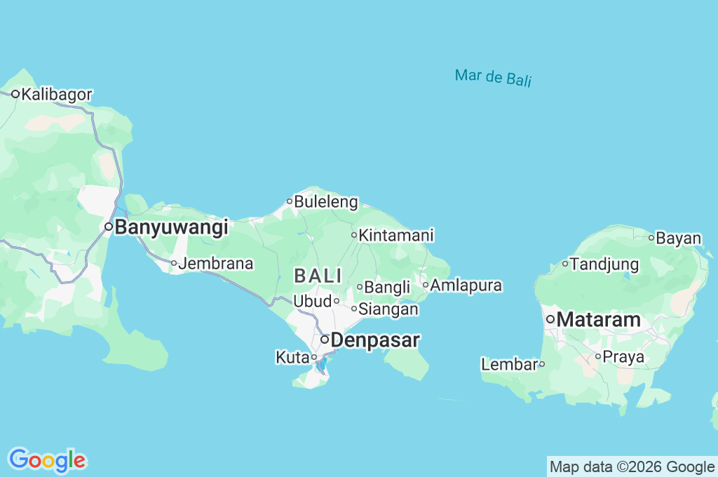 Monte Batur Area Map Monte Batur Area Map